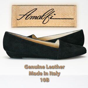 NEW Amalfi Pillow Hector Vintage Suede Black Flats